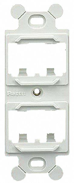 106 Module Frame Mini Com 4 Port White