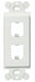 GFCI Module Frame Mini Com 2 Port White