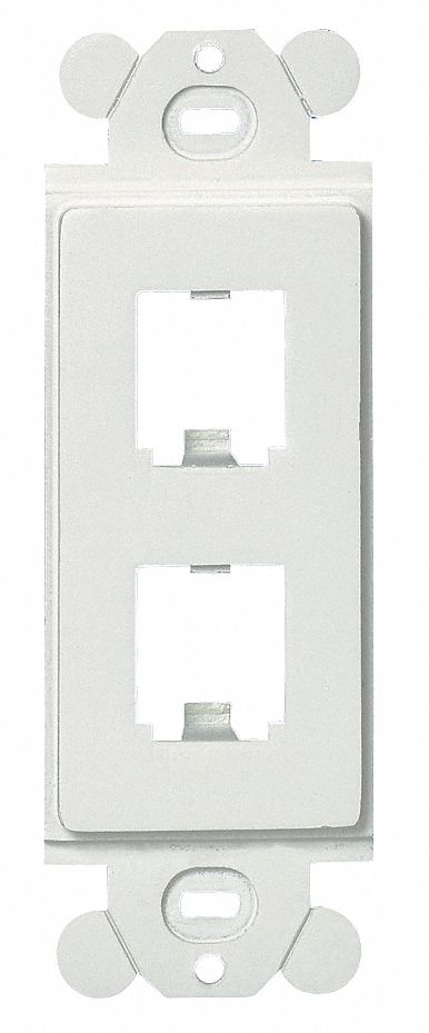 GFCI Module Frame Mini Com 2 Port White