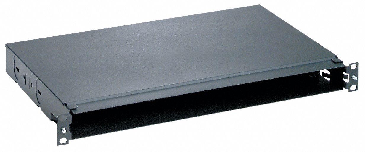Rack Fiber mount Tray 1RU Blk