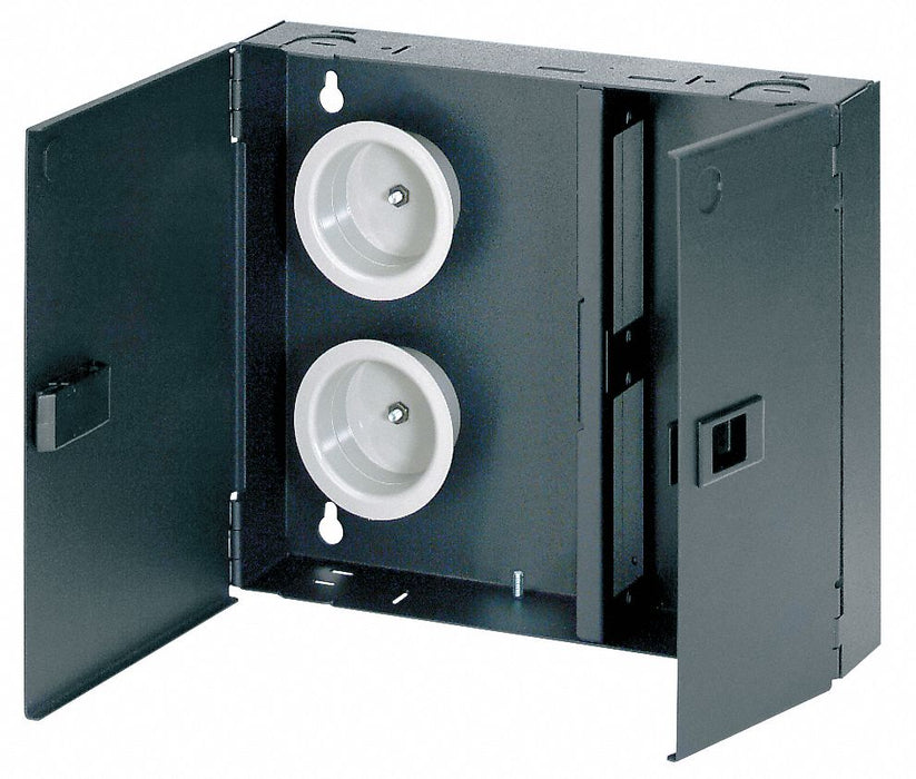 Fiber Enclosure 10.18in H 2.32in D Black