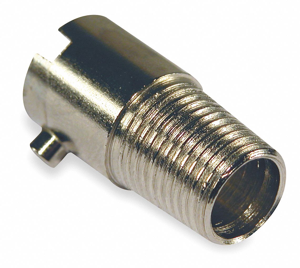 Bayonet Adapter 1/8-27 NPT L 7/8 Slvr