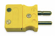 Thermocouple Plug K Yellow Hollow Pin