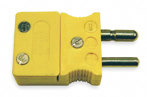 Thermocouple Plug K Yellow Hollow Pin