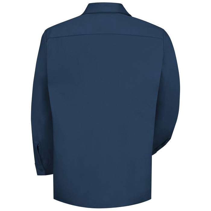 Men's Long Sleeve Wrinkle-Resistant Cotton Work Shirt