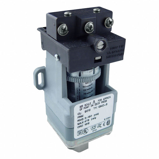 PressureSwtch 5-250psi Diaphragm 1NO/1NC