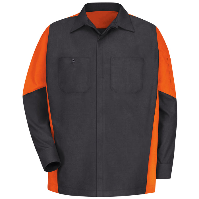 Men's Long Sleeve Two-Tone Crew Shirt