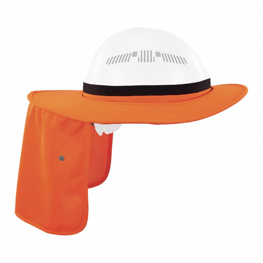 Hard Hat with Sun Shade Orange