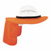 Hard Hat with Sun Shade Orange