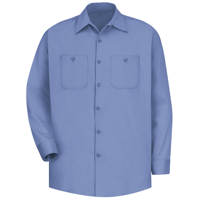 Men's Long Sleeve Wrinkle-Resistant Cotton Work Shirt