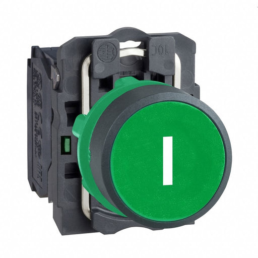 H7075 FlushPushButtonOperator NonIllum Grn 1NO