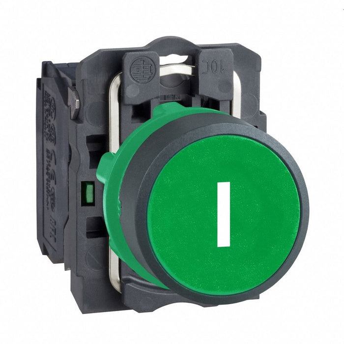 H7075 FlushPushButtonOperator NonIllum Grn 1NO