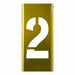 Individual Stencil Number Brass