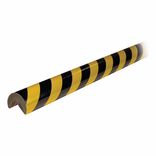 Corner Guard Rounded Reflective Bk/Yl