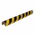 Corner Guard Rounded Reflective Bk/Yl