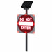 LED Traffic Sign Red Solar