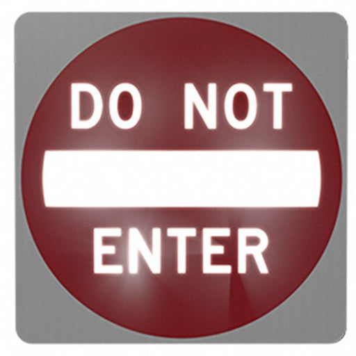 LED Traffic Sign Red Solar