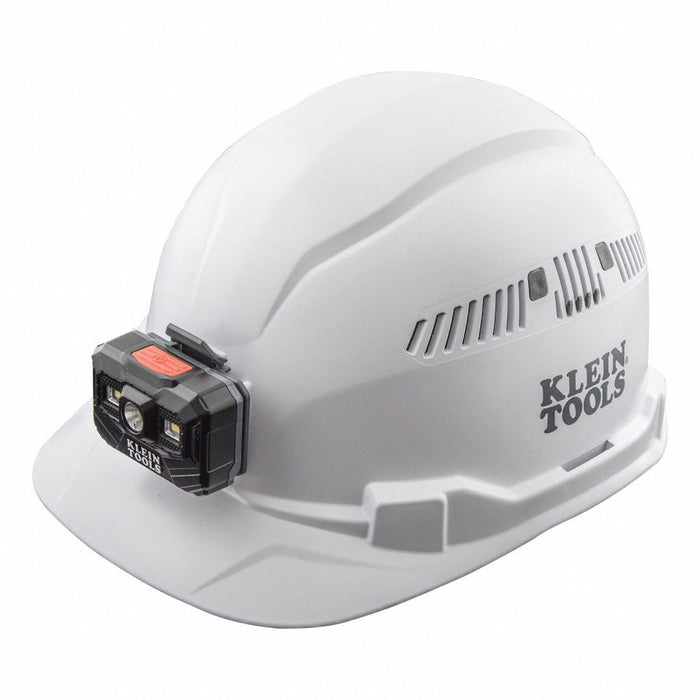 Hard Hat Vented Cap w/Headlamp