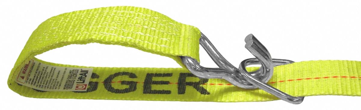 Tie Down Strap Wire-Hook Yellow