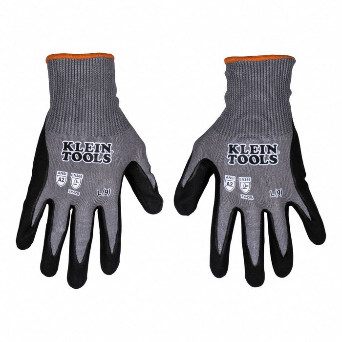 Knit Dipped Gloves Cut Level A2 L PK2