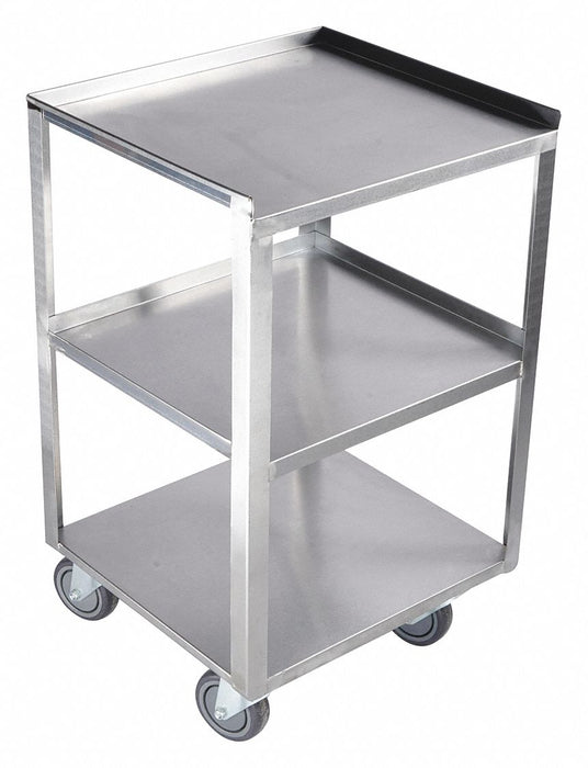 Utility Cart Assembled SS Silver