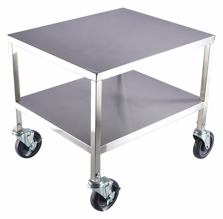 Utility Cart Assembled SS Silver