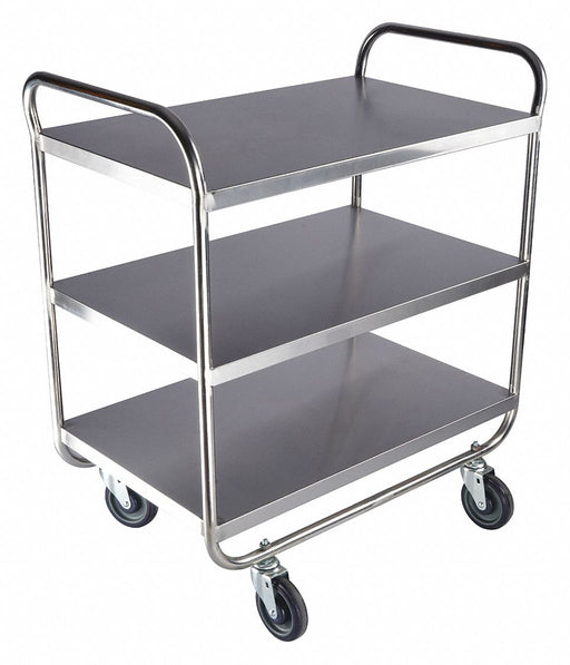 Utility Cart Assembled SS Silver