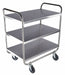 Utility Cart Assembled SS Silver