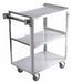 Utility Cart Assembled SS Silver