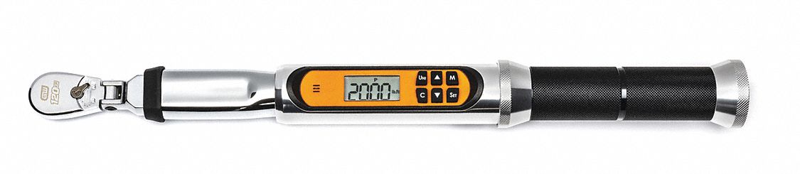 Torque Wrench Electronic 1/4 D w/ Angle