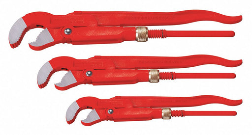 Pipe Wrench Set Professional Three-Part
