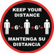 Social Distancing Sign 12 H 12 W PVC