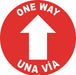 One Way Sign 12 H 12 W PVC Circle