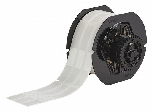 Wraparound Label White Vinyl 1/2 in W