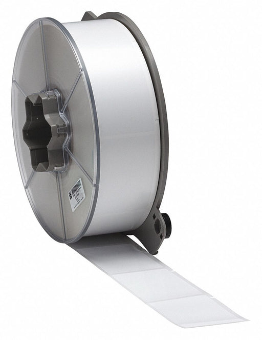 Flag Label White Polyester 2 in W
