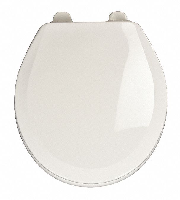Toilet Seat Round White Plastic
