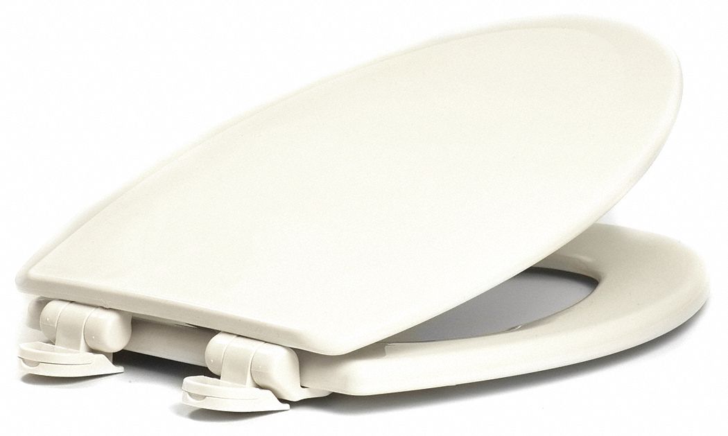 Toilet Seat Elongated White Plastic