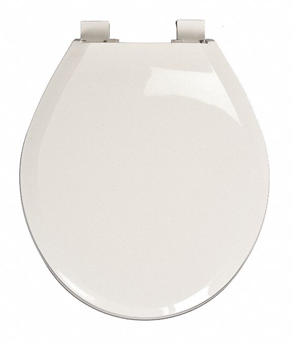Toilet Seat Round White Plastic