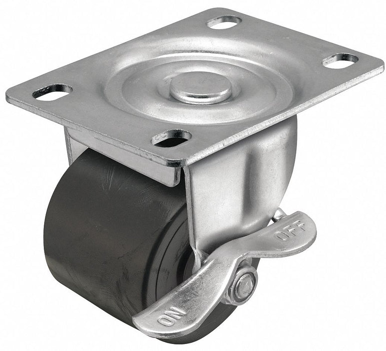 Plate Caster Swivel Polyolefin 2 13/16 H