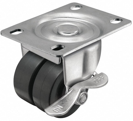 Plate Caster Swivel Polyolefin 2 13/16 H