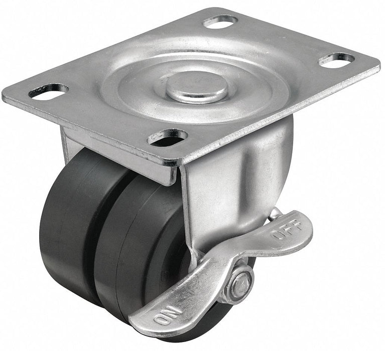 Plate Caster Swivel Polyolefin 2 13/16 H