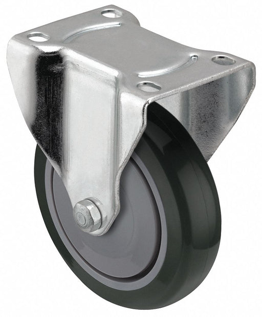Plate Caster Rigid Polyurethane 6 1/4 H