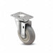 Plate Caster Swivel Rubber 5 1/4 H