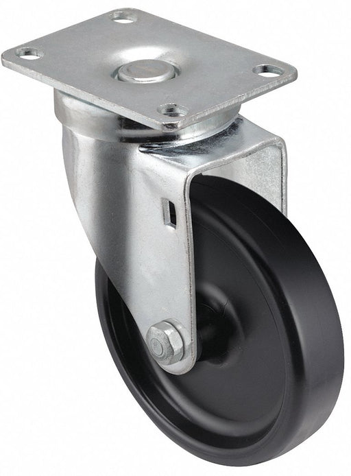 Plate Caster Swivel Polyolefin 5 1/4 H