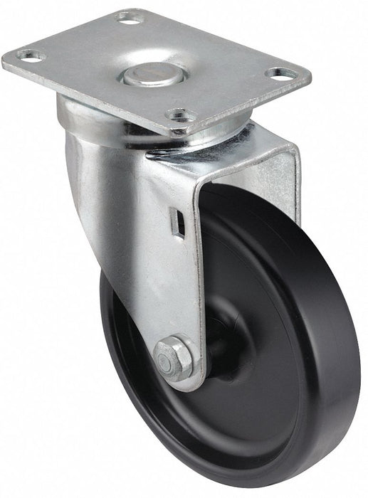 Plate Caster Swivel Polyolefin 5 1/4 H