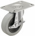 Plate Caster Swivel Rubber 2 5/8 H
