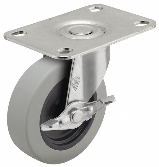 Plate Caster Swivel Polyurethane 2 5/8 H