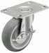 Plate Caster Swivel Rubber 3 1/2 H