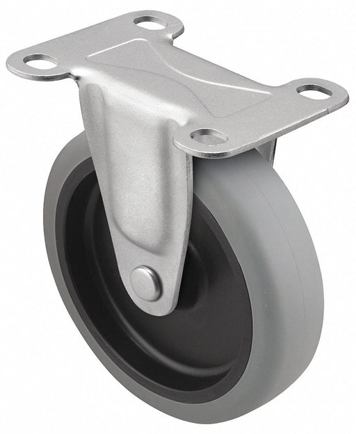 Plate Caster Rigid Polyurethane 3 1/2 H