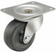 Plate Caster Swivel Rubber 2 1/2 H